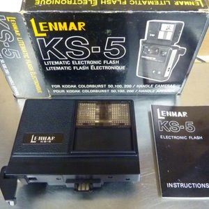 Lenmar KS-5 Litematic Electronic Flash for Kodak Colorburst 50,100,200 Handle 📷